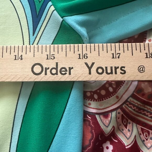 Chicos Womens 1P (M) Petite Abstract Floral Mini Dress Tropical Vacation Boho - Picture 7 of 8